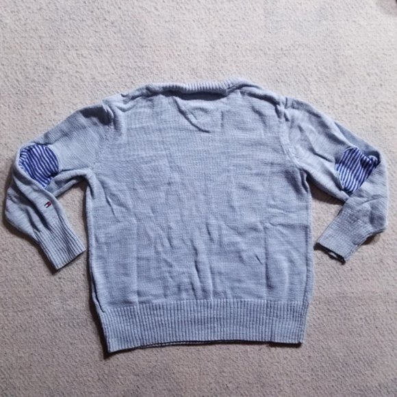 Tommy Hilfiger Blue Sweater with Elbow Patches - Picture 2 of 8
